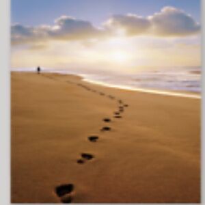 Footprints Joe Drivas Exposure Greeting Card- Blank xposure/Icon Art UK